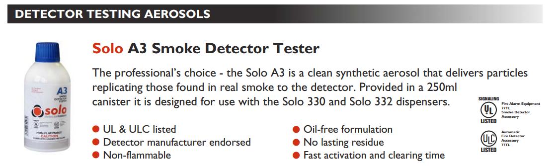 Chai tạo khói SOLO-A3 dùng cho SOLO-330